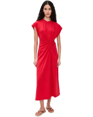 Apiece Apart Volta Twist Dress Samba Red - サムネイル1