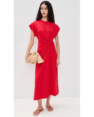Apiece Apart Volta Twist Dress Samba Red - サムネイル5
