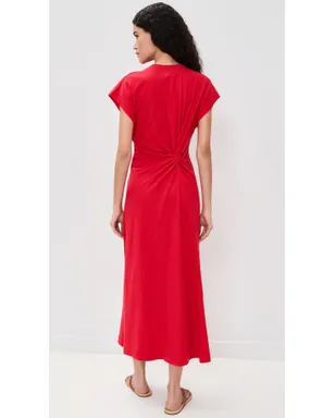 Apiece Apart Volta Twist Dress Samba Red - サムネイル3