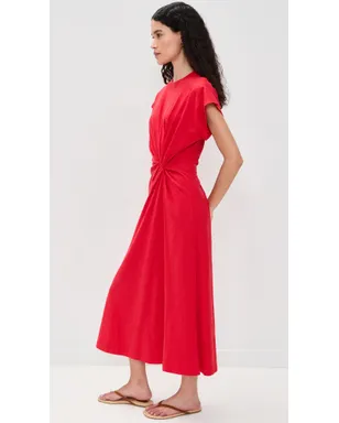 Apiece Apart Volta Twist Dress Samba Red - サムネイル4