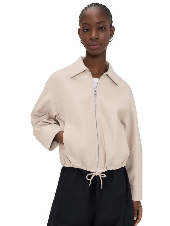 Apparis Apparis Ada Sans Faux Leather Jacket Latte Mの商品画像