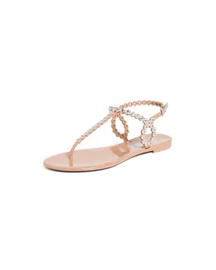 Aquazzura オールモスト・ベアー クリスタルジェリー・サンダル パウダーピンク - サムネイル1