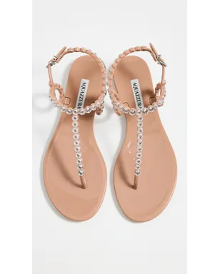 Aquazzura オールモスト・ベアー クリスタルジェリー・サンダル パウダーピンク - サムネイル5