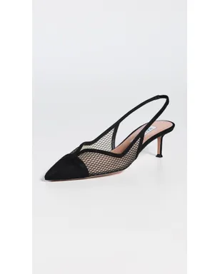 Aquazzura Gia メッシュスリングパンプス - サムネイル2