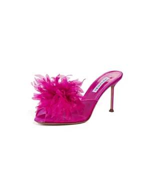 Aquazzura ポーム ミュール 85 アザレア ピンク - サムネイル1