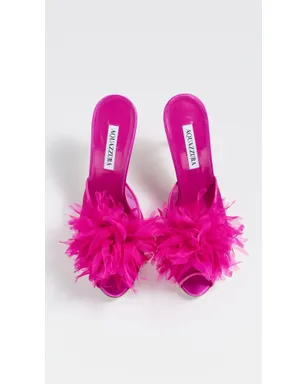 Aquazzura ポーム ミュール 85 アザレア ピンク - サムネイル5