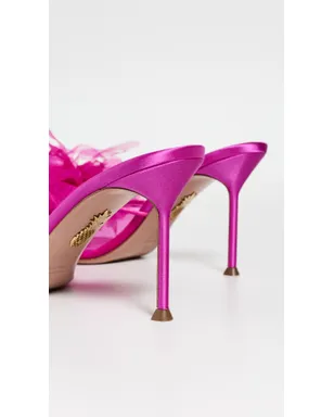 Aquazzura ポーム ミュール 85 アザレア ピンク - サムネイル4