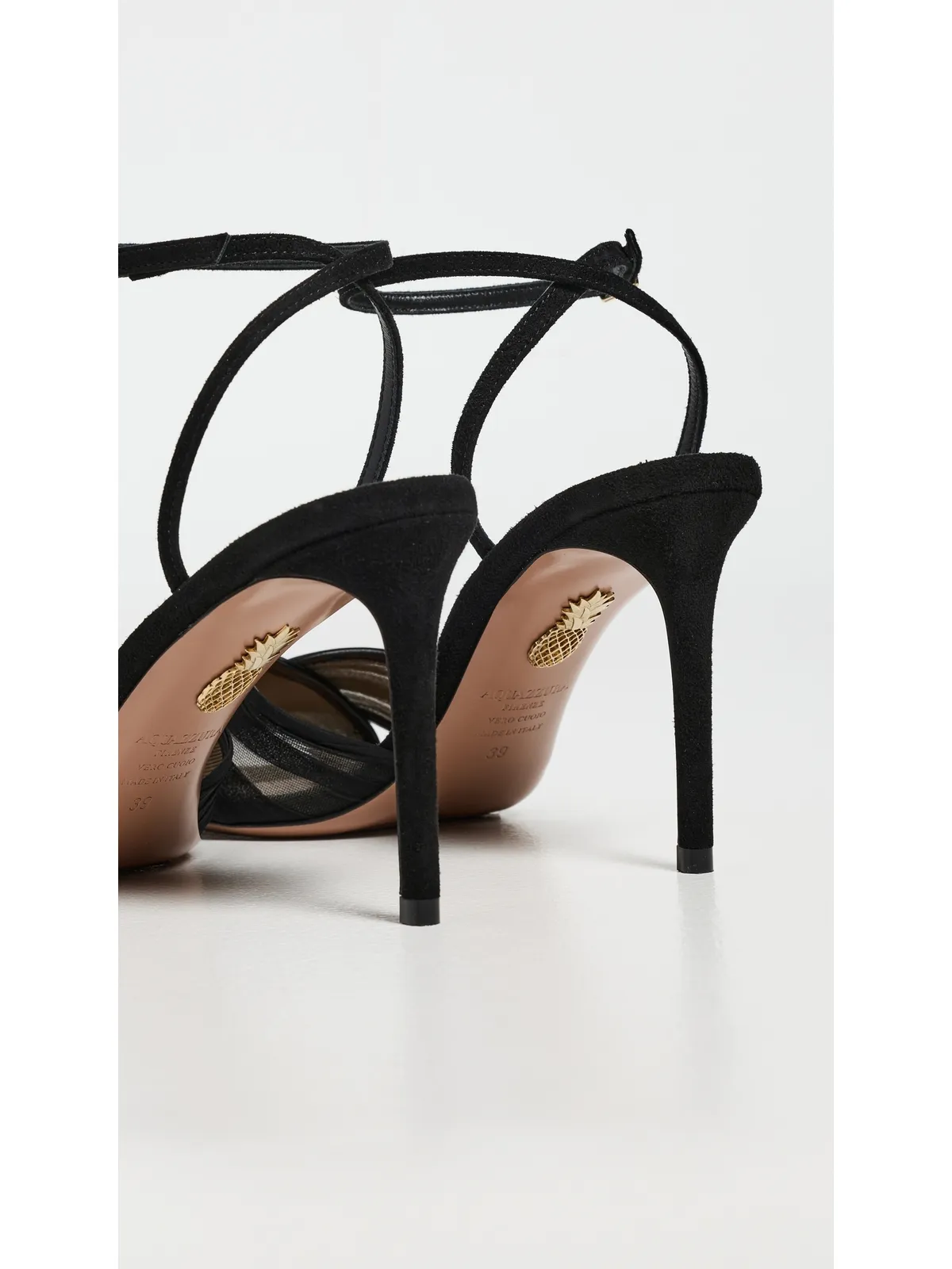 Aquazzura ヴォイル85 サンダル ブラック - 画像6