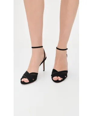 Aquazzura ヴォイル85 サンダル ブラック - サムネイル3
