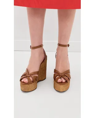 Aquazzura Copacabana ウェッジサンダル - サムネイル3