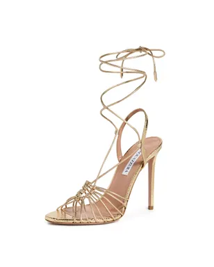 Aquazzura リトモ サンダル 105 ソフトゴールド - サムネイル1