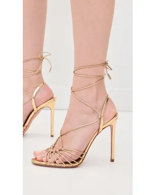 Aquazzura リトモ サンダル 105 ソフトゴールド - サムネイル5