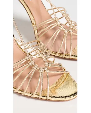 Aquazzura リトモ サンダル 105 ソフトゴールド - サムネイル6
