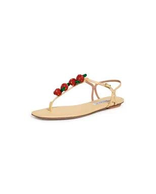 Aquazzura フラゴリーナ・シュガー・サンダル ナチュラル - サムネイル1