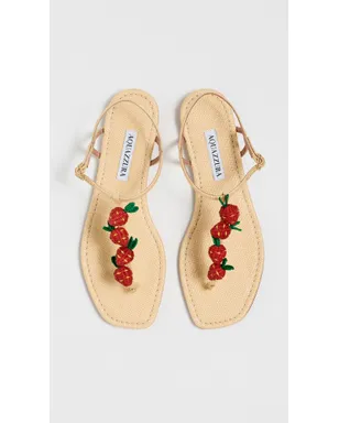 Aquazzura フラゴリーナ・シュガー・サンダル ナチュラル - サムネイル6
