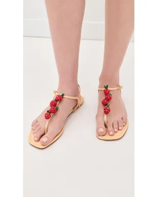 Aquazzura フラゴリーナ・シュガー・サンダル ナチュラル - サムネイル3