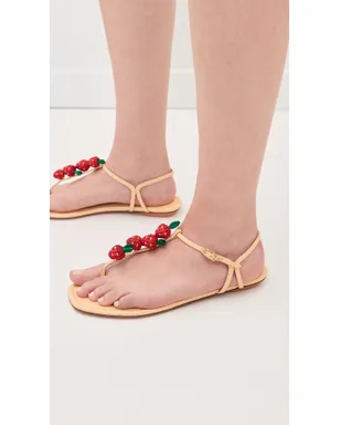 Aquazzura フラゴリーナ・シュガー・サンダル ナチュラル - サムネイル4