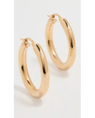 Ariel Gordon Jewelry 14k ジュニア ヘリウム フープ ピアス - サムネイル2