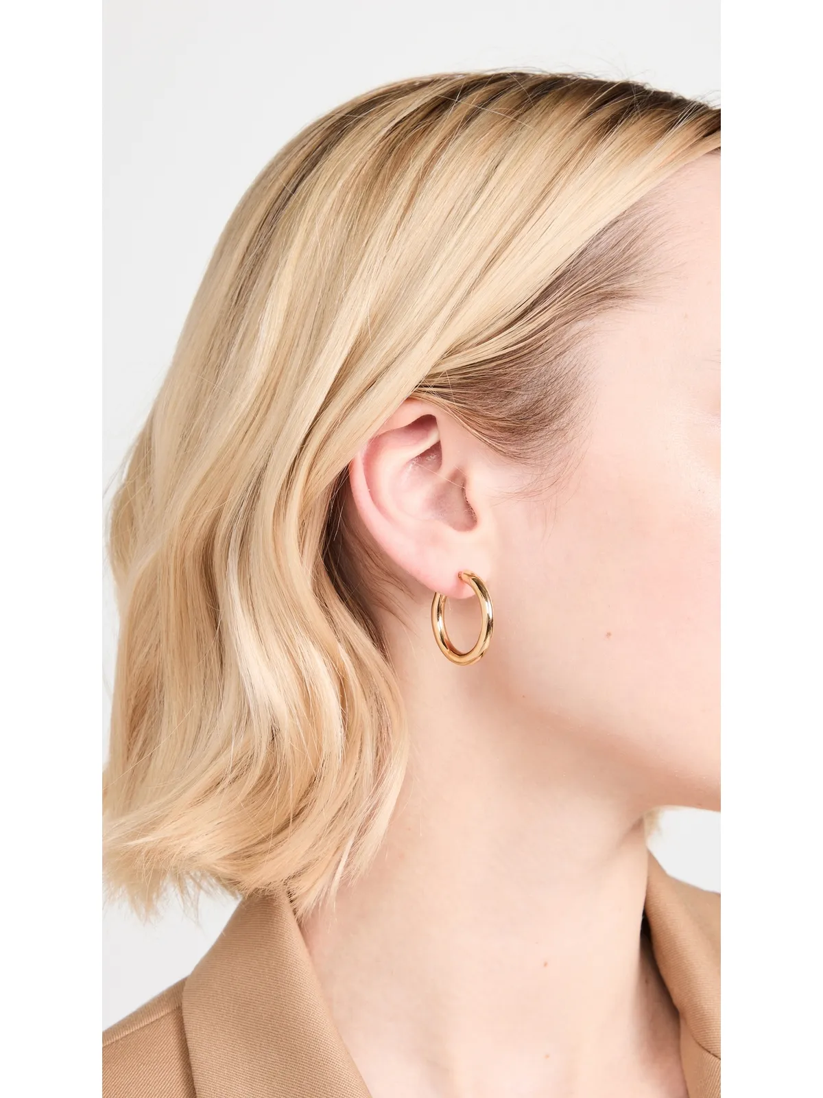 Ariel Gordon Jewelry 14k ジュニア ヘリウム フープ ピアス - 画像3
