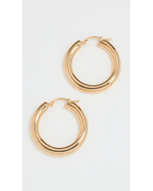 Ariel Gordon Jewelry 14k ジュニア ヘリウム フープ ピアス - サムネイル4