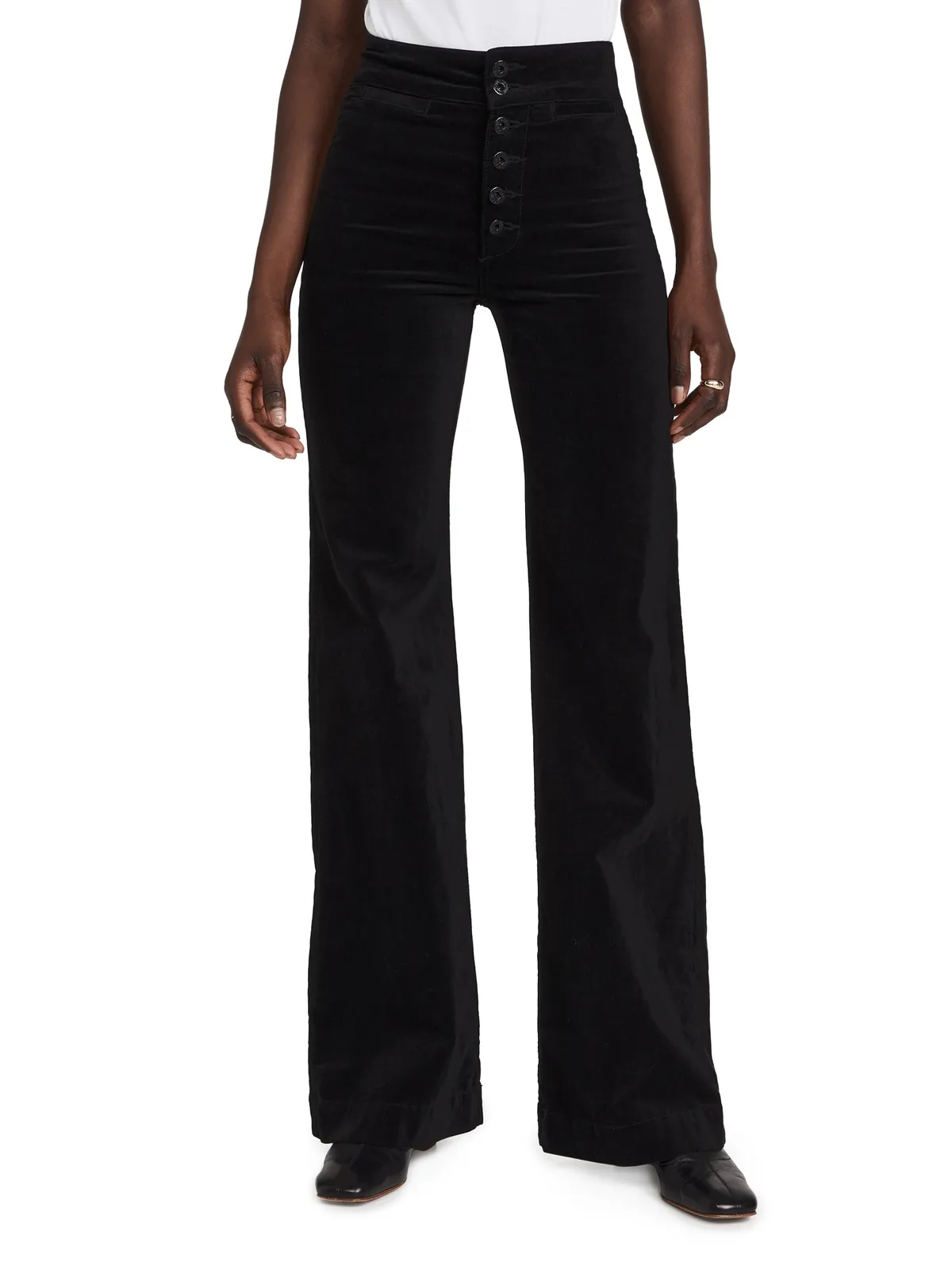 ASKK NY Brighton Velvet Wide Leg Pants - 画像1