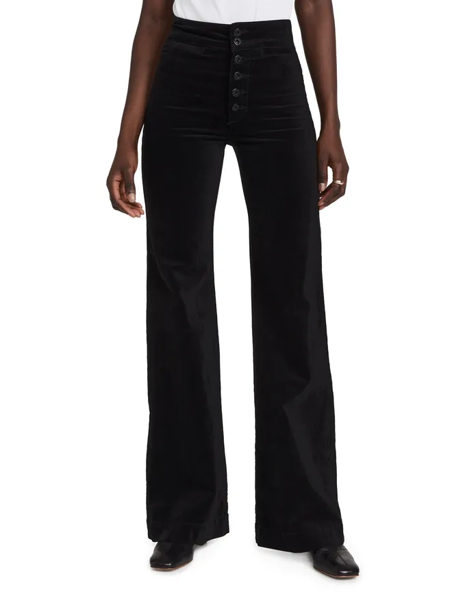 ASKK NY ASKK NY Brighton Velvet Wide Leg Pantsの商品画像