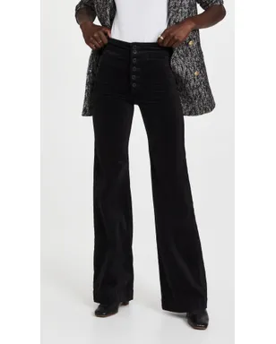 ASKK NY Brighton Velvet Wide Leg Pants - サムネイル2
