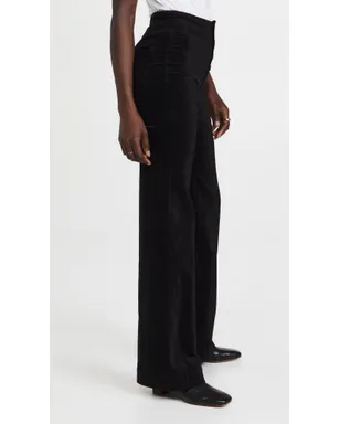 ASKK NY Brighton Velvet Wide Leg Pants - サムネイル4