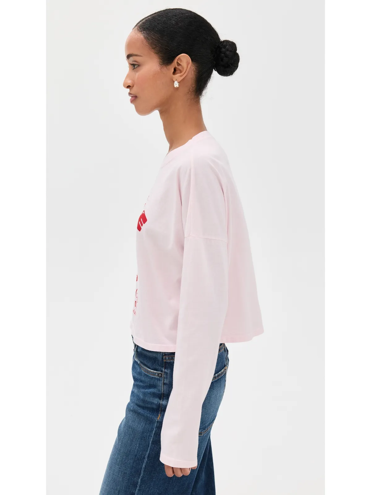 ASKK NY クロップド丈長袖Tシャツ - 画像4