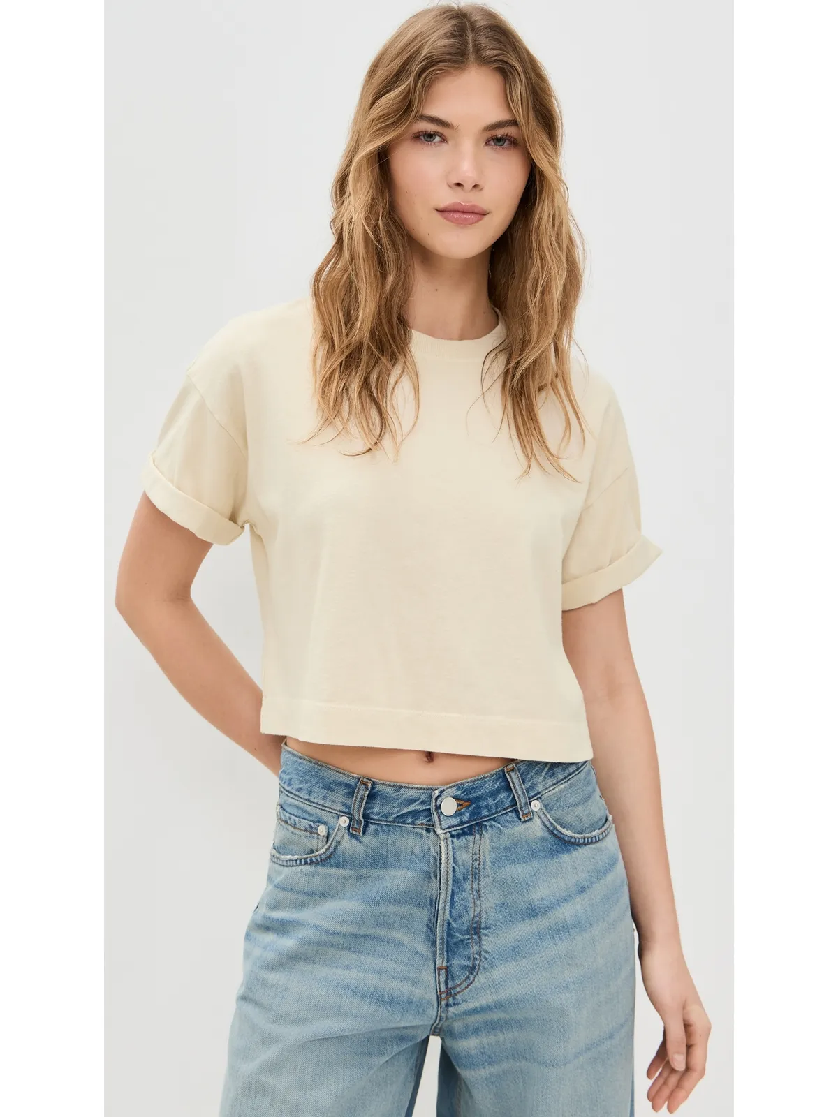 ASKK NY エクリュ カフ付きTシャツ - 画像2