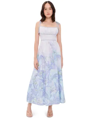 ASTR the Label Dayana Dress 紫花柄 - サムネイル1