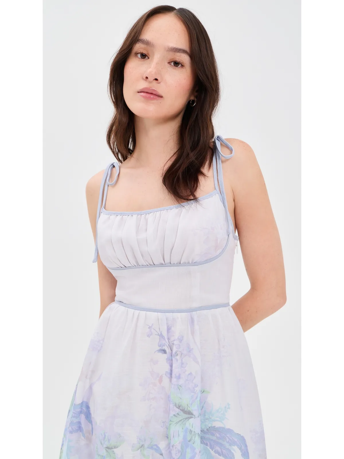 ASTR the Label Dayana Dress 紫花柄 - 画像5