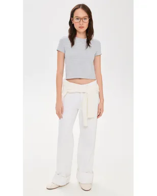 ATM Anthony Thomas Melillo ストライプ ベビーTシャツ - サムネイル5