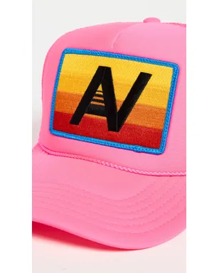 Aviator Nation ロゴレインボー ヴィンテージ ローライズ トラッカーハット ネオンピンク - サムネイル5