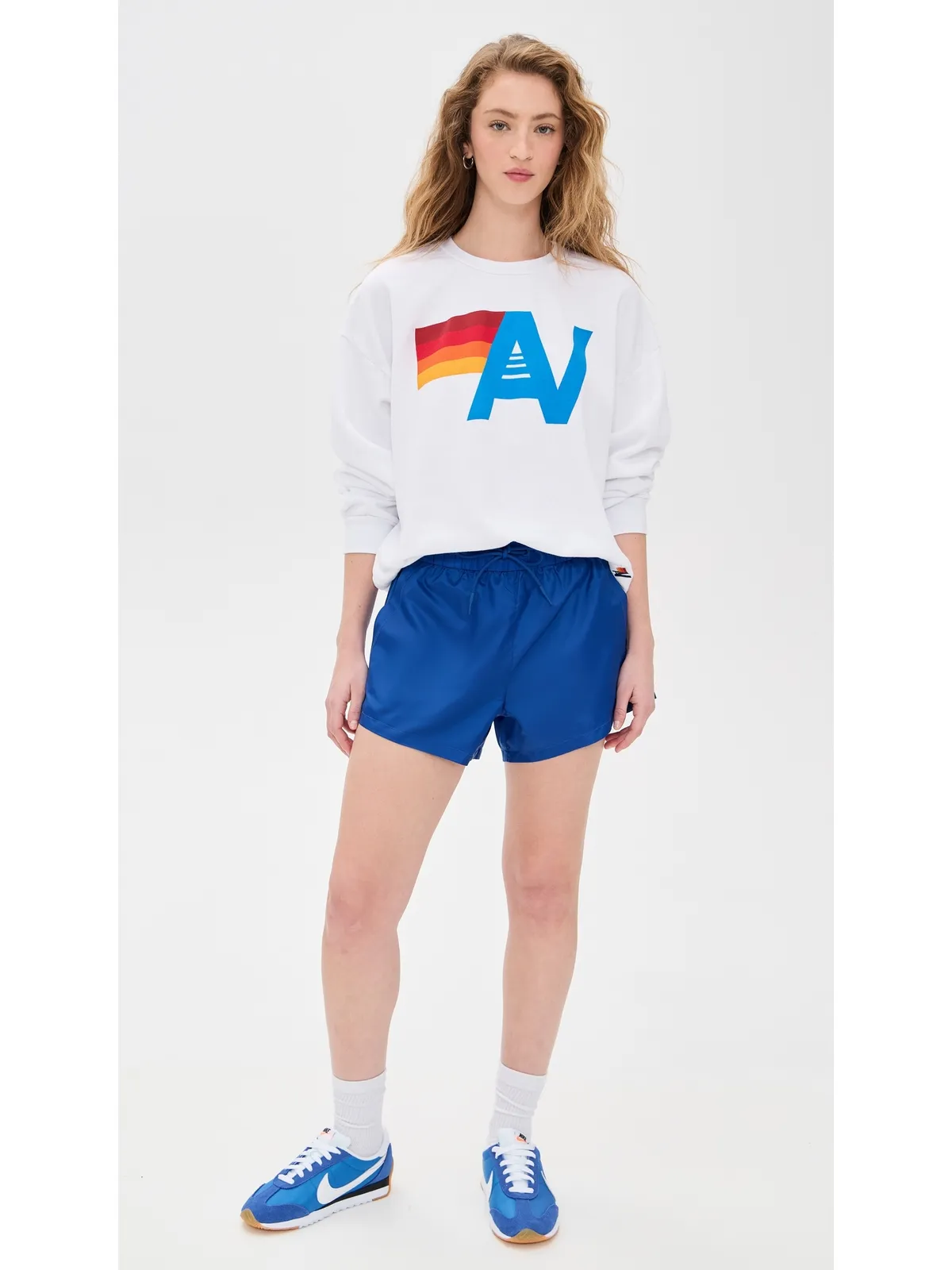 Aviator Nation ロゴ入りリラックスフィット クルー スウェット - 画像5