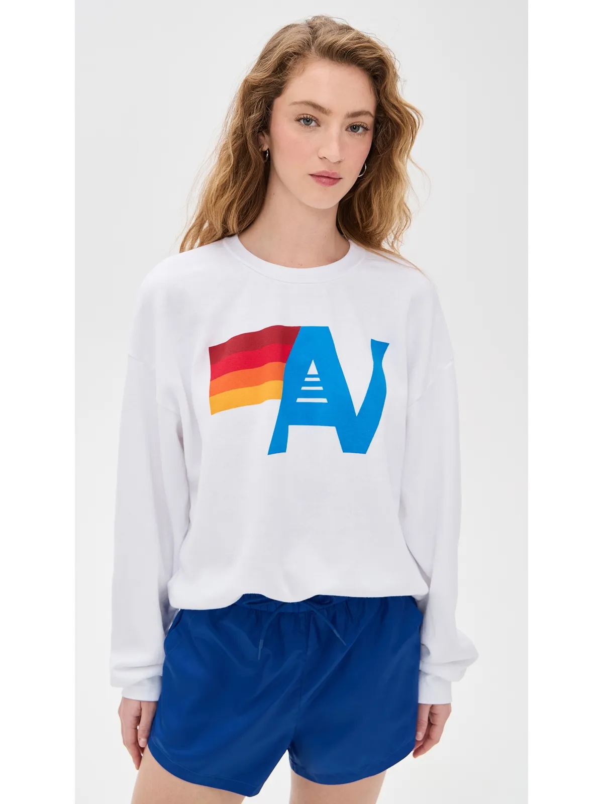 Aviator Nation ロゴ入りリラックスフィット クルー スウェット - 画像2