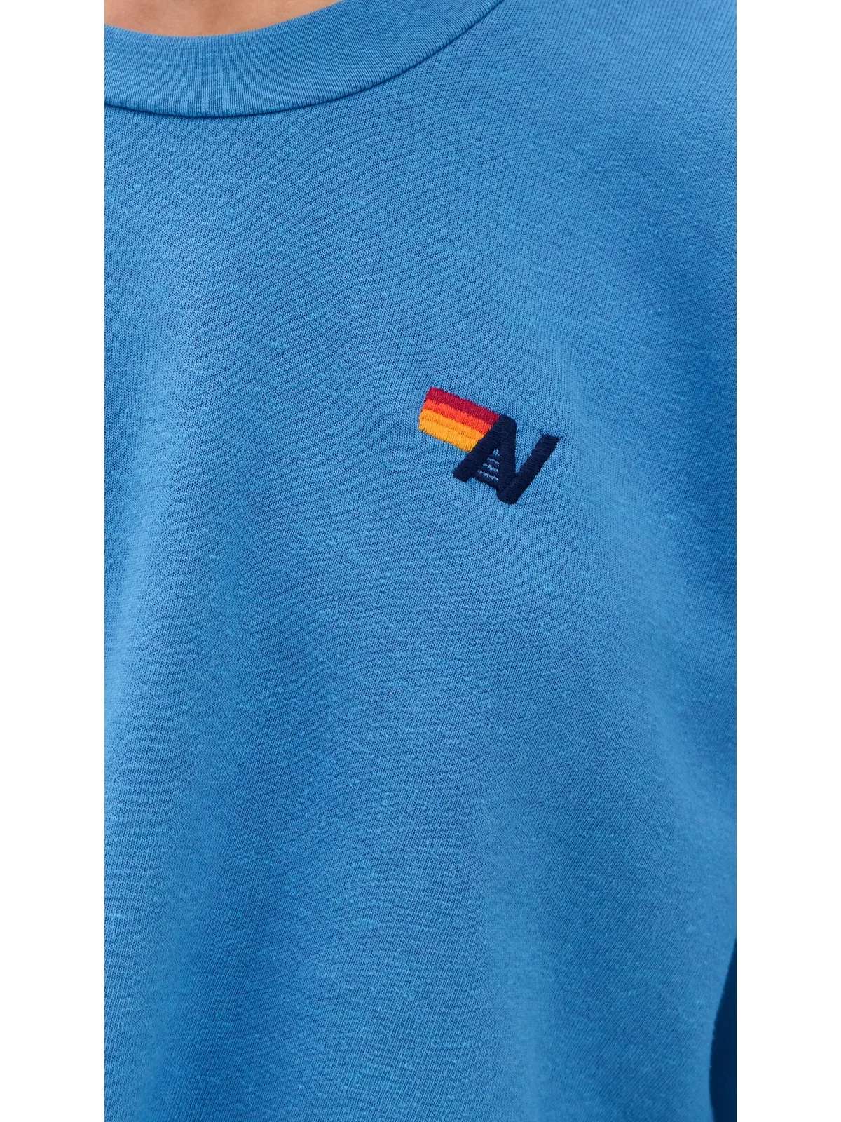 Aviator Nation ラグビーステッチ・クロップド・クルー・スウェットシャツ - 画像6