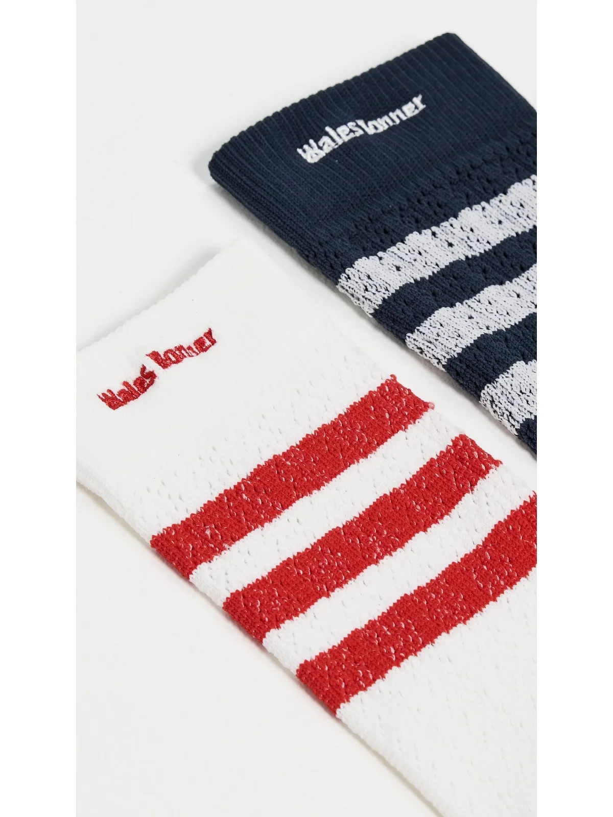 Adidas x Wales Bonner 2パックソックス チョークホワイト/ナイトネイビー - 画像3