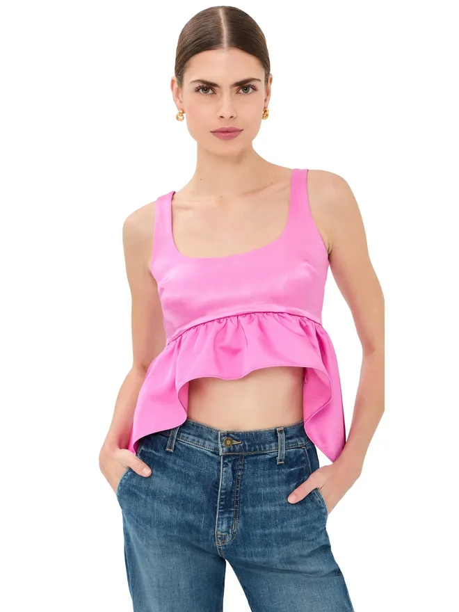 Azeeza Azeeza Esme サテントップ フューシャの商品画像