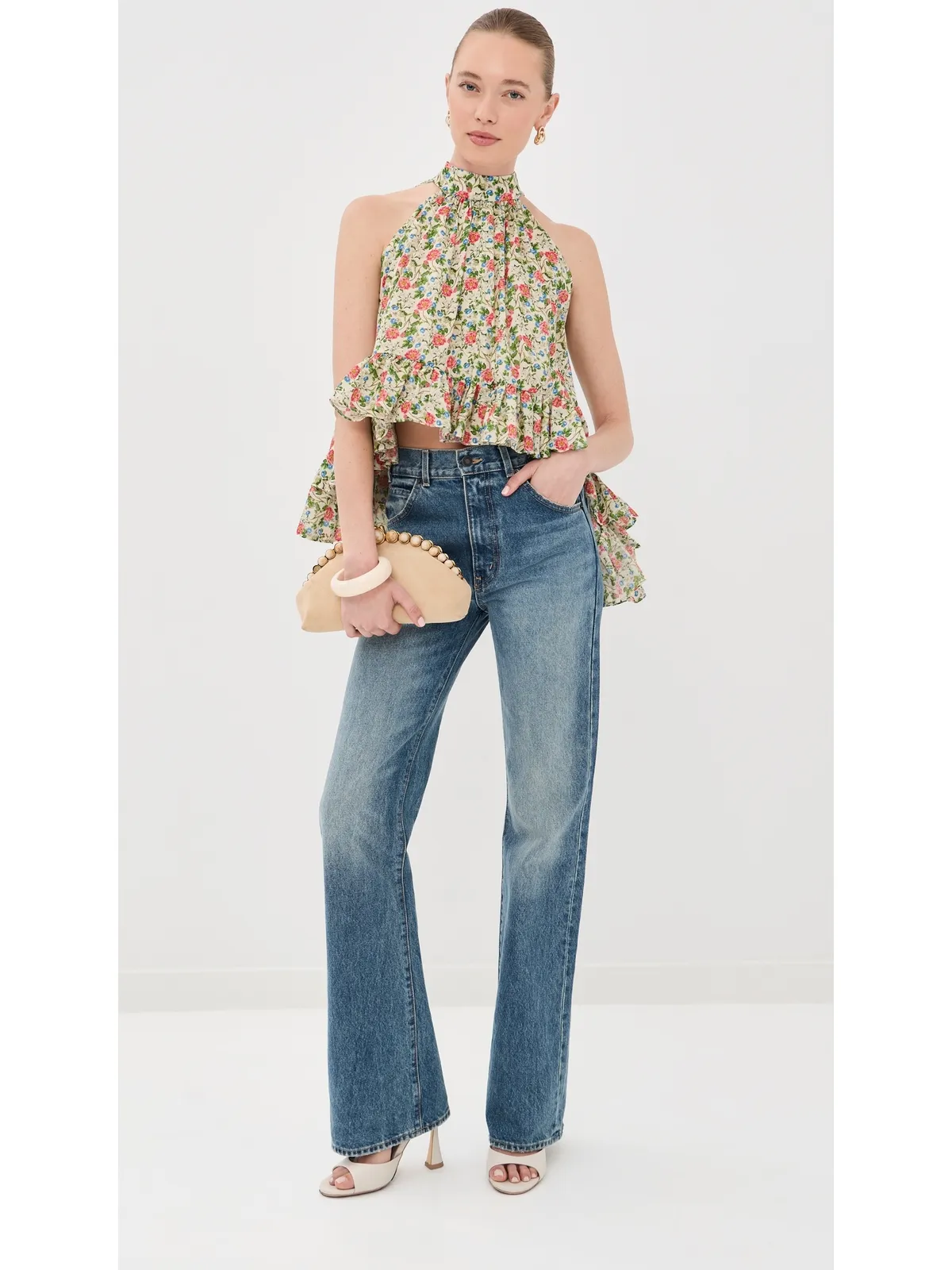 Azeeza Plath Cotton Voile Top Florette - 画像5