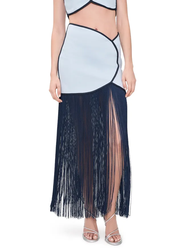 AZULU Azulu ジョエル リネン スカート アイスブルーの商品画像