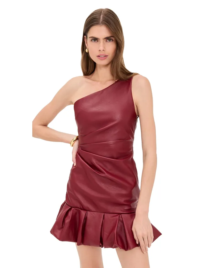 AZULU Azulu Sydney フェイクレザー ドレス ブルガーニュの商品画像