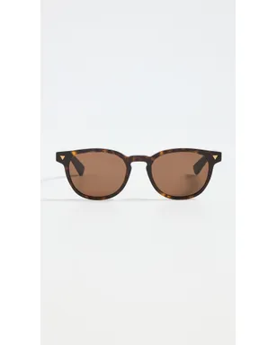 Bottega Veneta クラシック ラウンド サングラス - サムネイル2