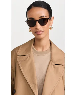 Bottega Veneta クラシック ラウンド サングラス - サムネイル3