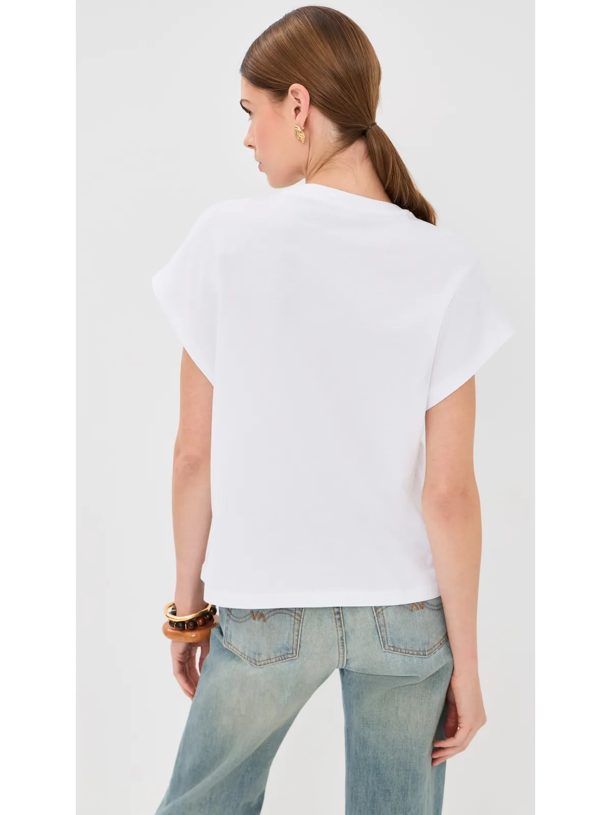 Balmain Club 45 ボクシー ジャージーTシャツ ホワイト/マルチカラー - 画像3