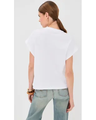 Balmain Club 45 ボクシー ジャージーTシャツ ホワイト/マルチカラー - サムネイル3