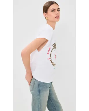 Balmain Club 45 ボクシー ジャージーTシャツ ホワイト/マルチカラー - サムネイル4