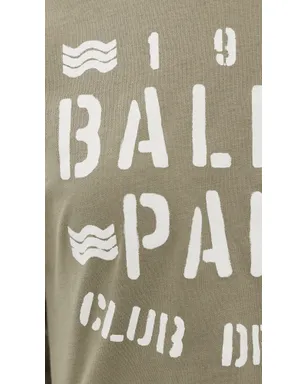 Balmain クラブ45 ジャージーTシャツ Sauge/Beige Clair - サムネイル6