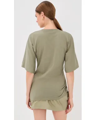 Balmain クラブ45 ジャージーTシャツ Sauge/Beige Clair - サムネイル3