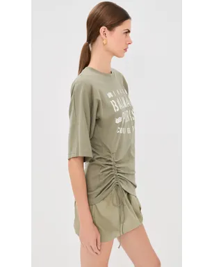 Balmain クラブ45 ジャージーTシャツ Sauge/Beige Clair - サムネイル4